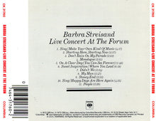 Load image into Gallery viewer, Barbra Streisand : Live Concert At The Forum (CD, Album, RE, RM)
