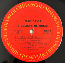 Load image into Gallery viewer, Mac Davis : I Believe In Music (LP, Album, Ter)
