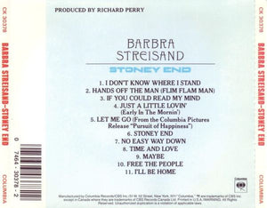 Barbra Streisand : Stoney End (CD, Album, RE, RM)