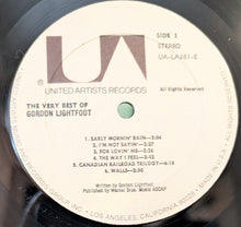 Load image into Gallery viewer, Gordon Lightfoot : The Very Best Of Gordon Lightfoot (LP, Comp, RE)
