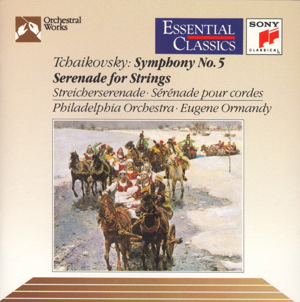 Tchaikovsky* - Eugene Ormandy, The Philadelphia Orchestra : Symphony No. 5 • Serenade For Strings (CD, Comp)