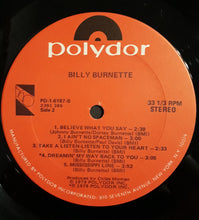 Laden Sie das Bild in den Galerie-Viewer, Billy Burnette : Billy Burnette (LP, Album)
