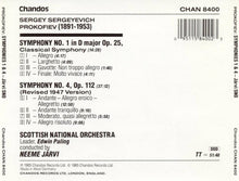 Charger l&#39;image dans la galerie, Prokofiev*, Scottish National Orchestra*, Neeme Järvi : Symphony No.1 In D Op.25, &#39;Classical&#39; / Symphony No.4, Op.112 (Revised 1947 Version) (CD, Album)
