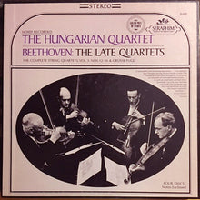 Laden Sie das Bild in den Galerie-Viewer, Beethoven*, The Hungarian Quartet :  The Late Quartets; The Complete String Quartets, Vol. 3: Nos. 12-16 &amp; Grosse Fuge (Box + 4xLP, Album)
