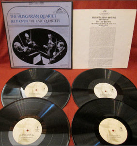 Beethoven*, The Hungarian Quartet :  The Late Quartets; The Complete String Quartets, Vol. 3: Nos. 12-16 & Grosse Fuge (Box + 4xLP, Album)