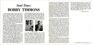 Bobby Timmons With Art Blakey, Blue Mitchell & Sam Jones : Soul Time (CD, Album, RE, RM)