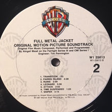 Load image into Gallery viewer, Various : Stanley Kubrick's Full Metal Jacket - Original Motion Picture Soundtrack (LP, Album, Comp)
