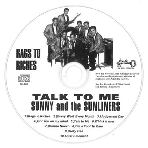 Sunny & The Sunliners : Talk to Me (CD, Album, Mono, Ltd, RE)