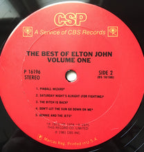 Laden Sie das Bild in den Galerie-Viewer, Elton John : The Best Of Elton John Volume One (LP, Comp)
