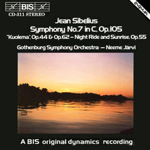 Laden Sie das Bild in den Galerie-Viewer, Jean Sibelius, The Gothenburg Symphony Orchestra* – Neeme Järvi : Symphony No.7 In C, Op.105 / &quot;Kuolema&quot;, Op.44 &amp; Op.62 – Night Ride And Sunrise, Op.55 (CD, Album)
