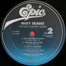 Charger l'image dans la galerie, Ricky Skaggs : Favorite Country Songs (LP, Comp, Ter)
