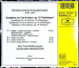 Peter Tchaikovsky*, New York Philharmonic • Leonard Bernstein : Symphony No.6 "Pathétique" (CD, Album)