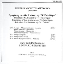 Laden Sie das Bild in den Galerie-Viewer, Peter Tchaikovsky*, New York Philharmonic • Leonard Bernstein : Symphony No.6 &quot;Pathétique&quot; (CD, Album)
