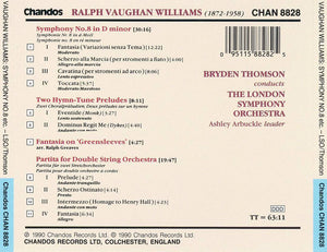 Vaughan Williams* - The London Symphony Orchestra*, Bryden Thomson : Symphony No.8 In D Minor / Partita For Double String Orchestra / Fantasia On Greensleeves / Two Hymn-Tune Preludes (CD, Album)