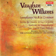 Load image into Gallery viewer, Vaughan Williams* - The London Symphony Orchestra*, Bryden Thomson : Symphony No.8 In D Minor / Partita For Double String Orchestra / Fantasia On Greensleeves / Two Hymn-Tune Preludes (CD, Album)
