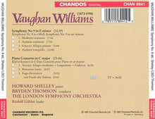 Laden Sie das Bild in den Galerie-Viewer, Vaughan Williams* - Howard Shelley, Bryden Thomson, The London Symphony Orchestra* : Symphony No. 9 In E Minor / Piano Concerto (CD)
