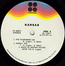 Load image into Gallery viewer, Kansas (2) : Kansas (LP, Album, Pit)
