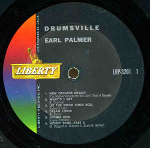 Earl Palmer : Drumsville! (LP, Album, Mono)