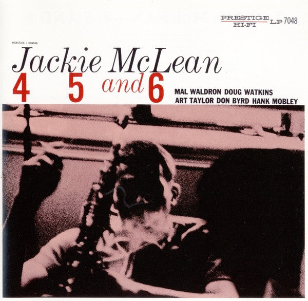 Jackie McLean : 4, 5 And 6 (CD, Album, RE, RM)