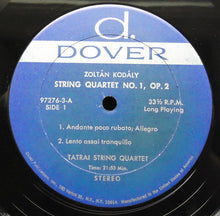 Laden Sie das Bild in den Galerie-Viewer, Zoltán Kodály / Tátrai String Quartet* : String Quartet No. 1, Op. 2 (LP, Album)
