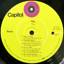 Laden Sie das Bild in den Galerie-Viewer, Rig (5) : Rig (LP, Album)
