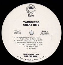 Charger l'image dans la galerie, The Yardbirds : Great Hits (LP, Comp, Promo, Ter)
