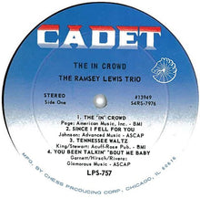 Laden Sie das Bild in den Galerie-Viewer, The Ramsey Lewis Trio : The In Crowd (LP, Album)
