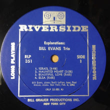 Load image into Gallery viewer, Bill Evans Trio* : Explorations (LP, Album, Mono)
