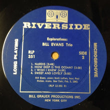 Load image into Gallery viewer, Bill Evans Trio* : Explorations (LP, Album, Mono)
