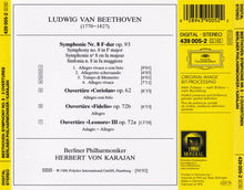 Load image into Gallery viewer, Ludwig van Beethoven, Berliner Philharmoniker, Herbert von Karajan : Symphonie No. 8 • Ouvertüren »Fidelio • Leonore III • Coriolan« (CD, Album, RE, RM, PMD)
