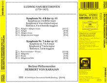 Load image into Gallery viewer, Ludwig van Beethoven, Berliner Philharmoniker, Herbert von Karajan : Symphonien Nos. 4 &amp; 7 (CD, Album, RE, RM, PMD)
