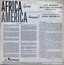 Laden Sie das Bild in den Galerie-Viewer, Guy Warren With Red Saunders Orchestra*  Under Direction Of Gene Esposito : Africa Speaks America Answers (LP, Album, Mono, Mic)
