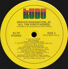 Laden Sie das Bild in den Galerie-Viewer, Grover Washington, Jr. : All The King's Horses (LP, Album, San)
