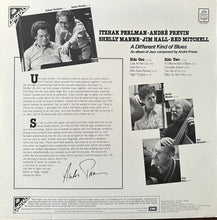 Laden Sie das Bild in den Galerie-Viewer, Itzhak Perlman, André Previn, Shelly Manne, Jim Hall, Red Mitchell : A Different Kind Of Blues (LP, Album)
