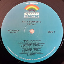 Laden Sie das Bild in den Galerie-Viewer, Billy Burnette : Try Me (LP, Album, Glo)
