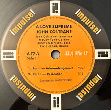 Charger l&#39;image dans la galerie, John Coltrane : A Love Supreme (LP, Album, Mono, RE, Gat)

