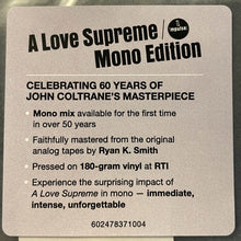 Charger l&#39;image dans la galerie, John Coltrane : A Love Supreme (LP, Album, Mono, RE, Gat)
