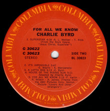 Laden Sie das Bild in den Galerie-Viewer, Charlie Byrd : For All We Know (2xLP, Album, Gat)
