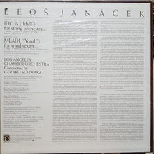 Load image into Gallery viewer, Janáček* - Los Angeles Chamber Orchestra* • Gerard Schwarz : Idyll For String Orchestra / Mládí (&quot;Youth&quot;) For Wind Sextet (LP)
