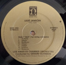 Load image into Gallery viewer, Janáček* - Los Angeles Chamber Orchestra* • Gerard Schwarz : Idyll For String Orchestra / Mládí (&quot;Youth&quot;) For Wind Sextet (LP)
