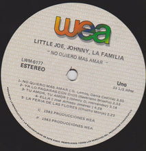 Load image into Gallery viewer, Little Joe, Johnny, La Familia* : No Quiero Mas Amar (LP, Album)
