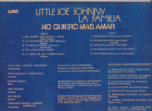 Little Joe, Johnny, La Familia* : No Quiero Mas Amar (LP, Album)