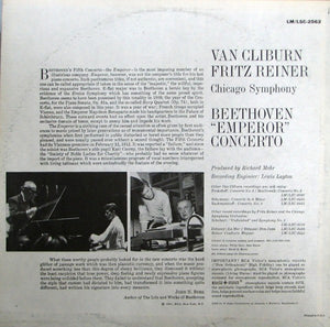 Van Cliburn, Chicago Symphony*, Fritz Reiner - Beethoven* : Beethoven "Emperor" Concerto (LP, Album)