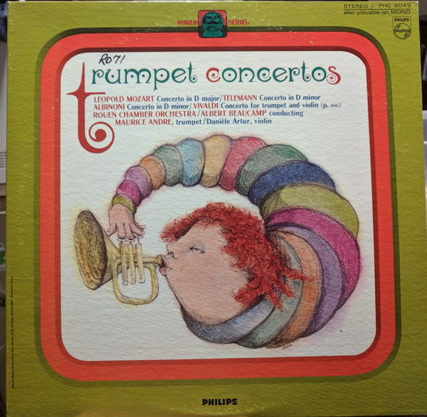 Rouen Chamber Orchestra* / Albert Beaucamp / Maurice Andre* / Danièle Artur* : Trumpet Concertos (LP)