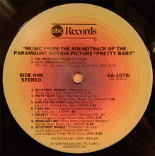 Load image into Gallery viewer, Various : Pretty Baby (Music From The Soundtrack Of The Paramount Motion Picture) (LP, Album)
