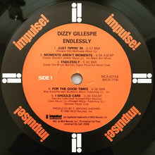 Laden Sie das Bild in den Galerie-Viewer, Dizzy Gillespie : Endlessly (LP, Album)
