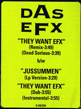 Laden Sie das Bild in den Galerie-Viewer, Das EFX : They Want EFX (12&quot;)
