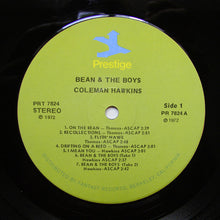 Laden Sie das Bild in den Galerie-Viewer, Coleman Hawkins : Bean And The Boys (LP, Comp, RE, RM)
