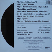 Load image into Gallery viewer, Talking Heads : Stop Making Sense (LP, Album, Ltd, RE, RM, 180)
