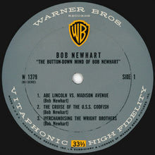 Load image into Gallery viewer, Bob Newhart : The Button-Down Mind Of Bob Newhart (LP, Album, Mono, Club, Ter)
